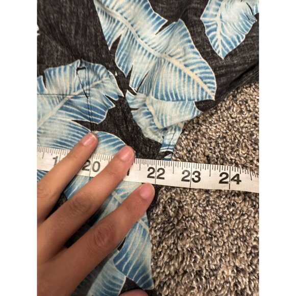 Vintage Cooke Streethonolulu Hawaiian Shirt Blue Black Medium EUC - Picture 5 of 5